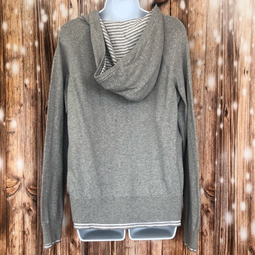 Lane Bryant Venezia Gray Hooded Sweater - Picture 10 of 10
